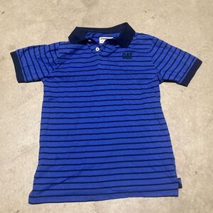 Caterpillar blue striped polo shirt